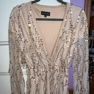 Sheer Sequin Dress